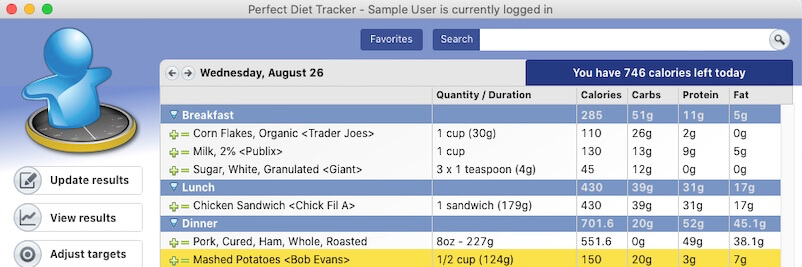 Free Diet Organizer Software