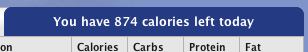 Let the software count the calories for you