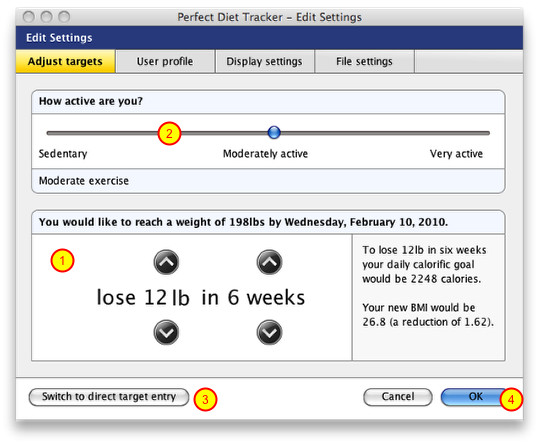 Adjusting your targets